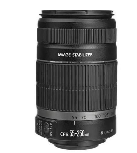 Canon 55 250-objectief, Audio, Tv en Foto, Canon, Zo goed als nieuw, Canon EF-S, Telelens