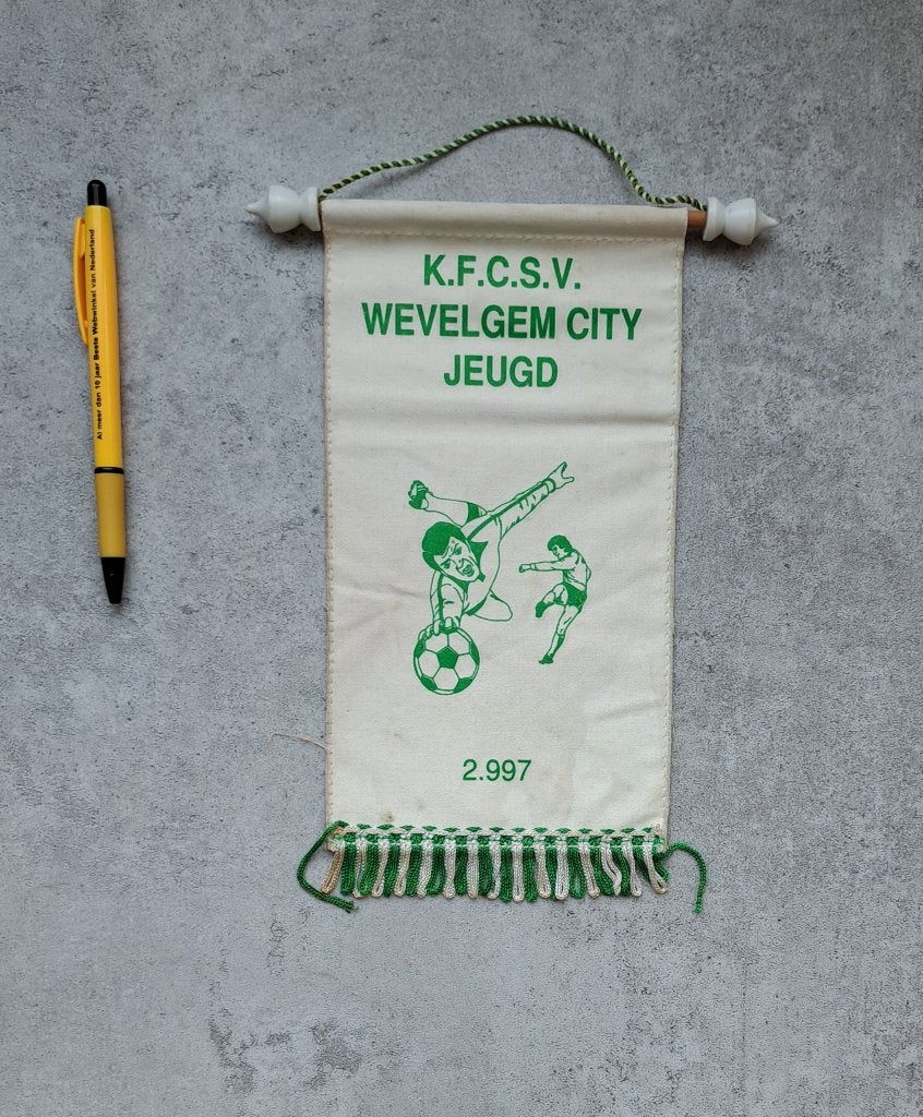 vaandel Wevelgem City, Verzamelen, Verzenden, Gebruikt, Vaantje of Sjaal