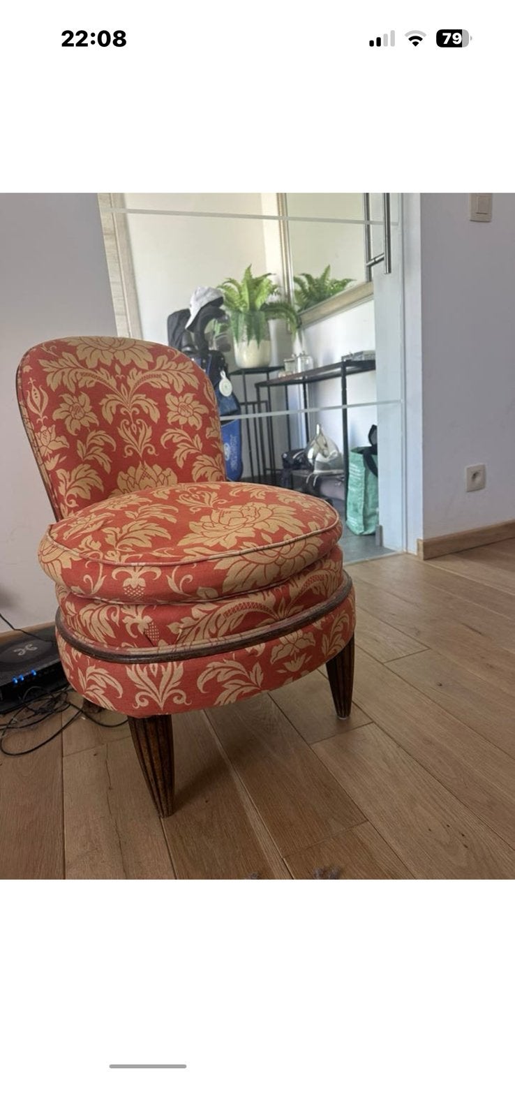 Superbe petit fauteuil dit cabriolet, Enlèvement