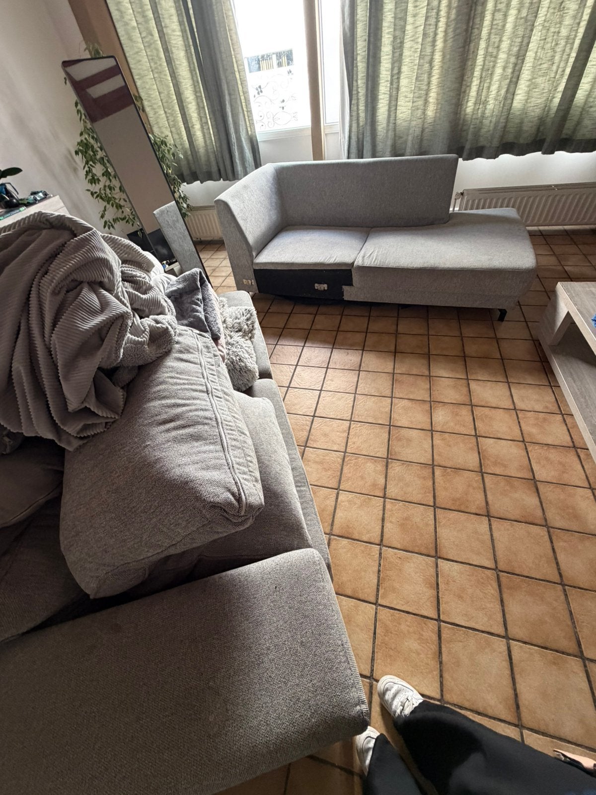 Tafel /hoekzetel, Enlèvement