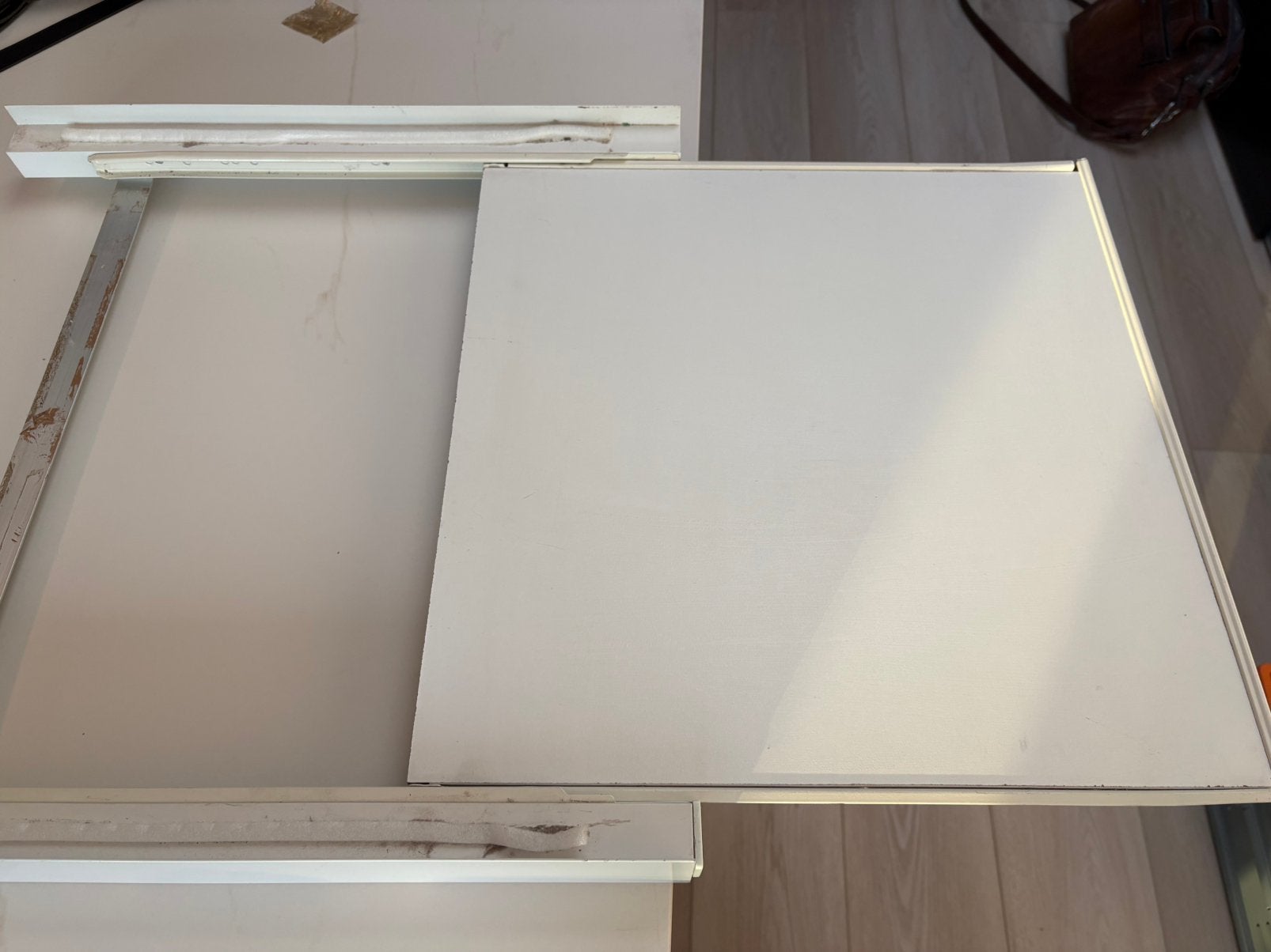 Uitschuifbaar werkblad voor wasmachine/droogkast, Huis en Inrichting, Ophalen, Gebruikt