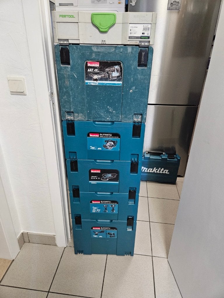 ÉTUIS Makita Hilti DeWalt Bosch et incrustations Makita Mbox, Enlèvement, Comme neuf