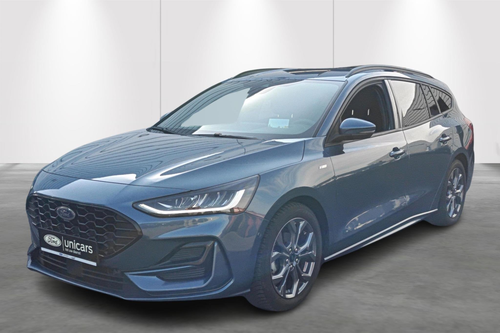 Ford Focus St-Line 1.0 Ecoboost mhev 125pk m6 Trekhaak, Auto's, 1349 kg, Stof, Gebruikt, Blauw