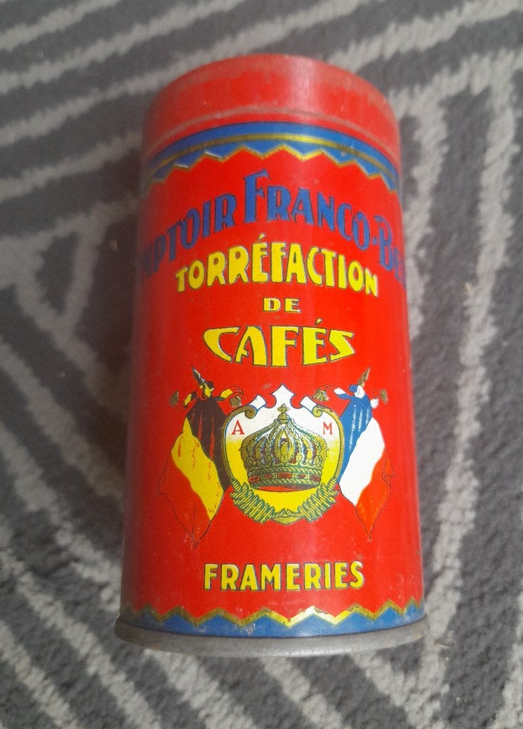 Koffieblikje  Frameries  Comptoir Franco-Belge  café, Ophalen of Verzenden, Gebruikt, Overige