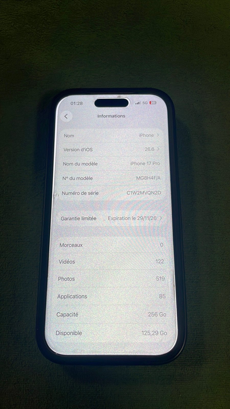 Iphone 17 pro max 256, Télécoms, Enlèvement, Comme neuf, IPhone 17 Pro