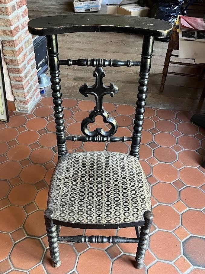Chaise d'église, Enlèvement, Utilisé, Bois, Une