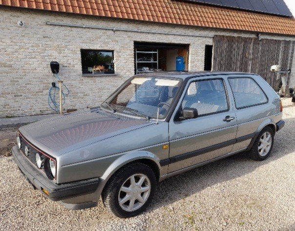 Oldtimer VW Golf 2 DIESEL (jp) 103.500-km 3-deurs trekhaak, Auto's, Voorwielaandrijving, Stof, Zwart, 4 cilinders