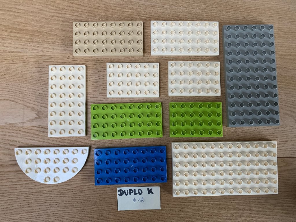 LEGO DUPLO: LOT K: GRONDPLATEN DUPLO, Kinderen en Baby's, Ophalen of Verzenden, Zo goed als nieuw, Grondplaat, Duplo