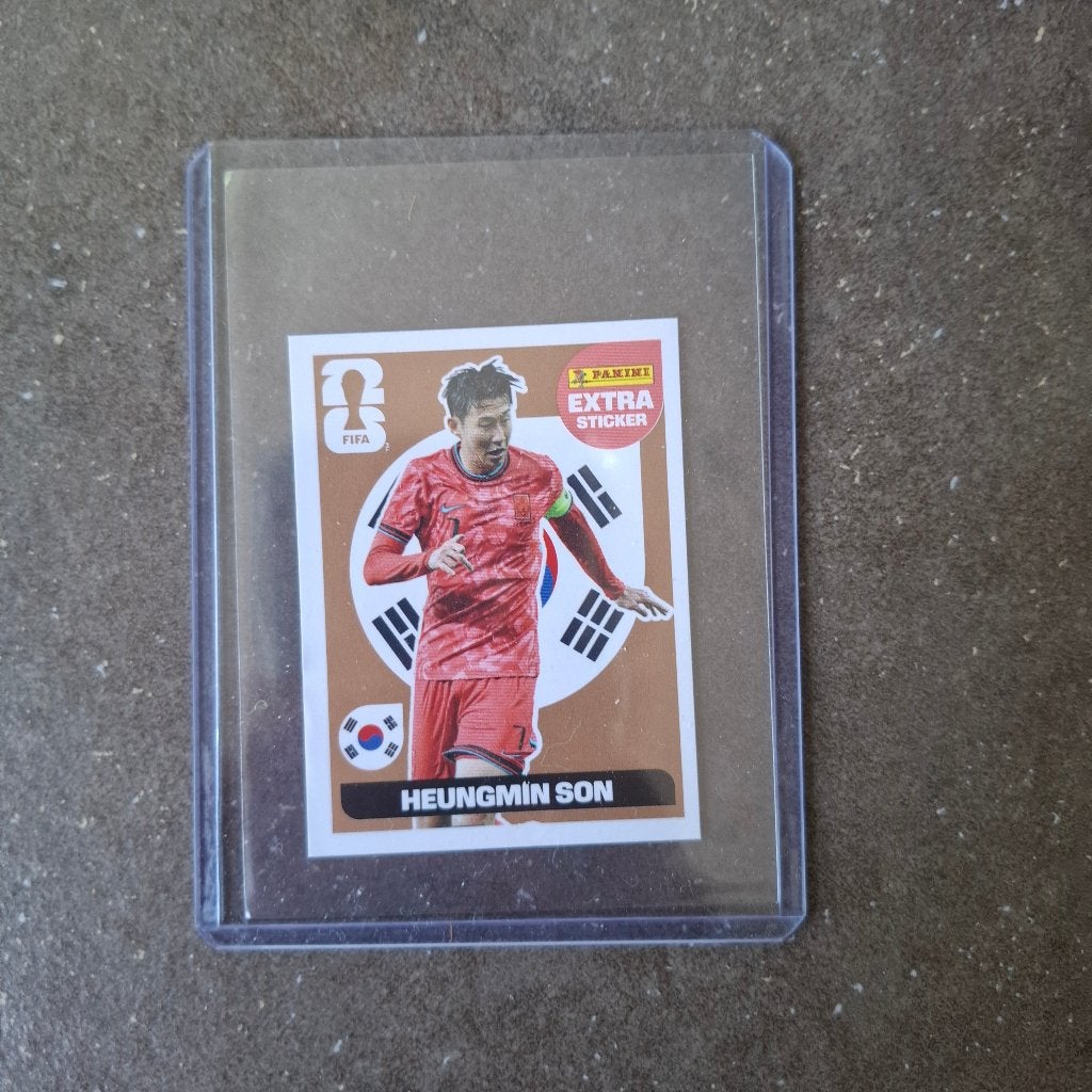 Panini extra sticker brons Heungmin Son, Enlèvement, Comme neuf, Autocollant