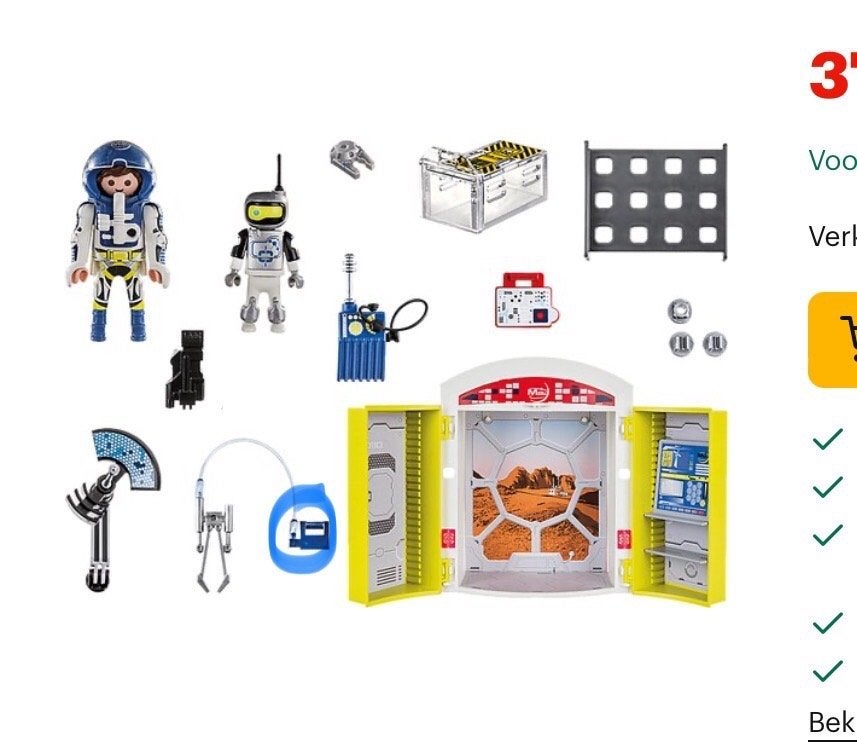 Playmobil speelgoed spacemissie, Enlèvement, Utilisé