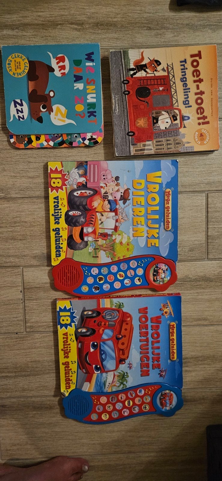 4 Geluidenboeken voor peuters, Ophalen, Gelezen, 2 tot 3 jaar