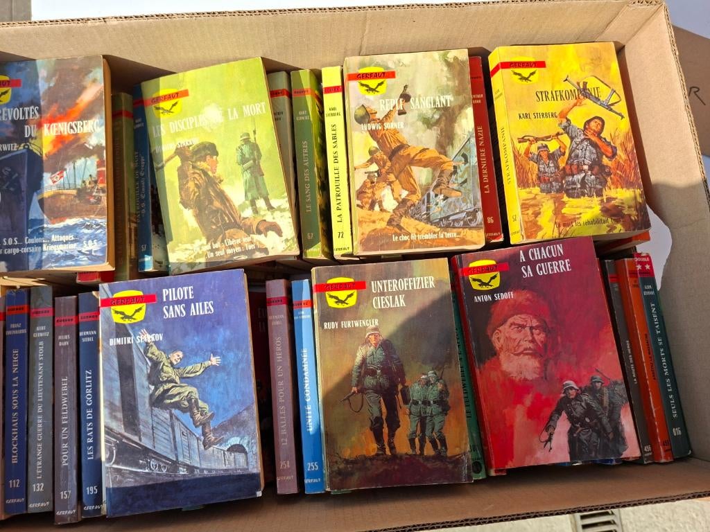 Gerfaut Guerre lot de 60 volumes, Livres, Guerre & Militaire, Utilisé, Général, Deuxième Guerre mondiale, Enlèvement ou Envoi