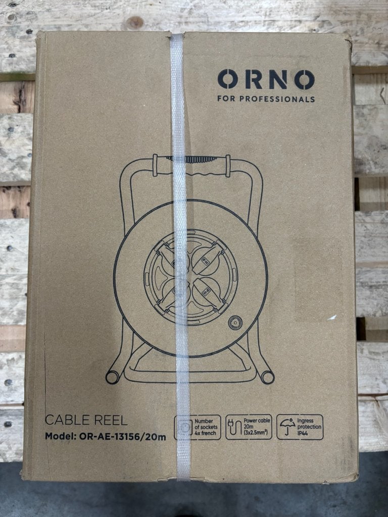 ORNO professionele kabelhaspel 20 meter – 4 stopcontacten, Overige merken, ORNO-LOGISTIC Sp. z o.o., Ul. Rolników 437 44-141 Gliwice Polen