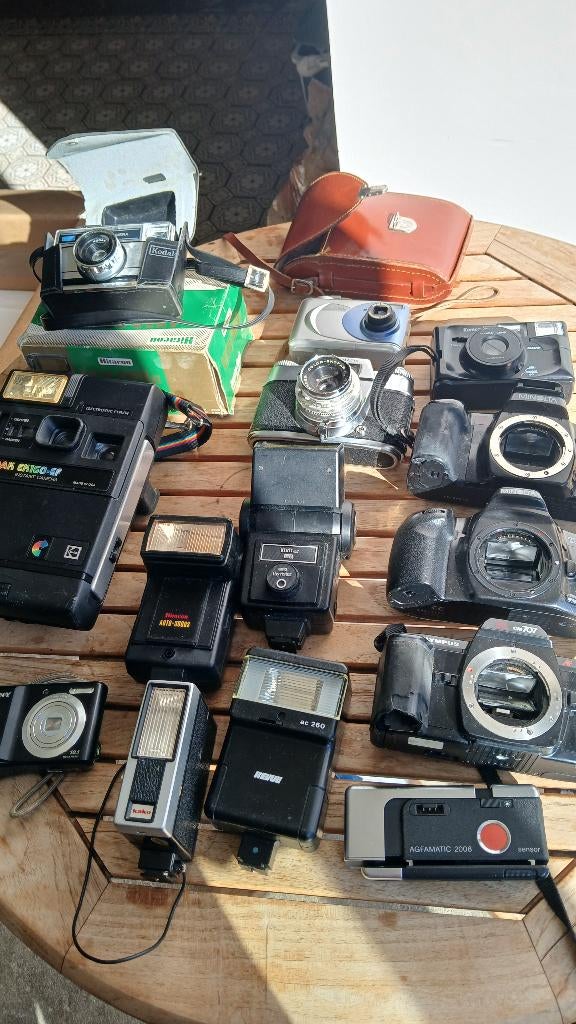 lot de 15 appareil photo argentique et flash, TV, Hi-fi & Vidéo, Enlèvement ou Envoi, Utilisé, Compact, Minolta