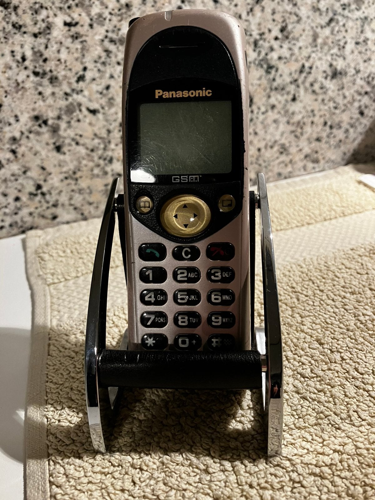 VINTAGE telefoon PANASONIC + houder., Enlèvement ou Envoi, Comme neuf