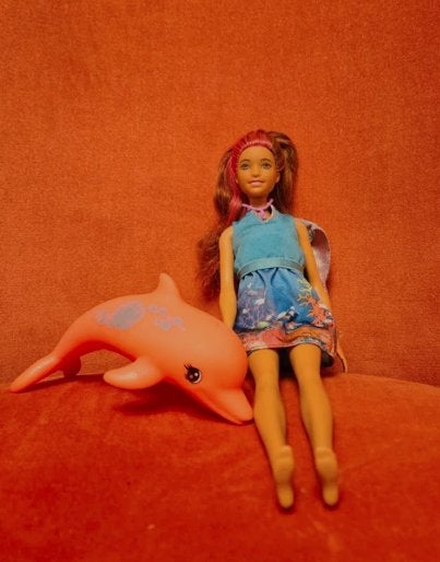Barbie zeemeermin, Kinderen en Baby's, Speelgoed | Poppen, Ophalen of Verzenden, Gebruikt, Barbie