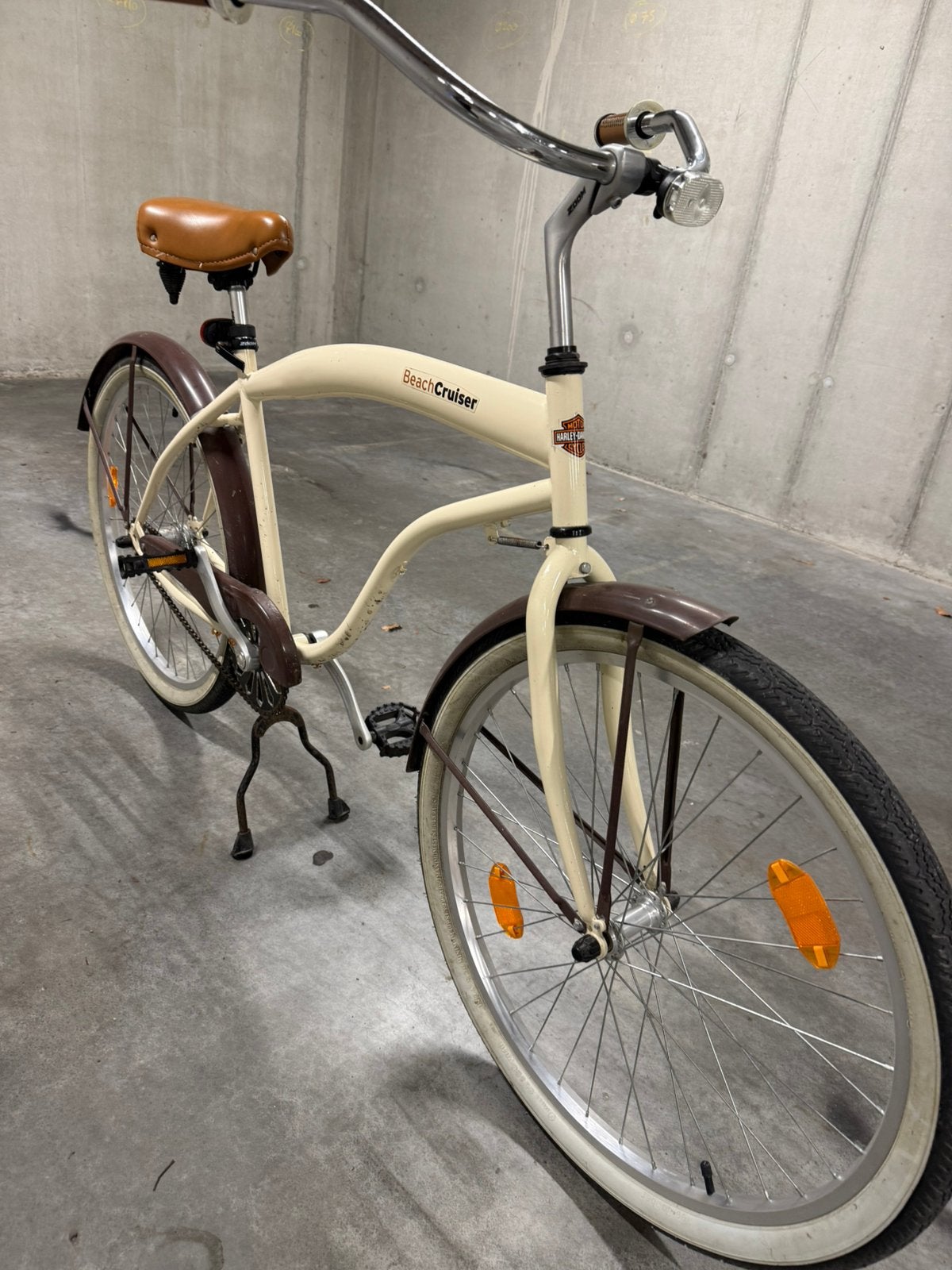 Heren fiets beige, Fietsen en Brommers, Ophalen, Zo goed als nieuw, Heren