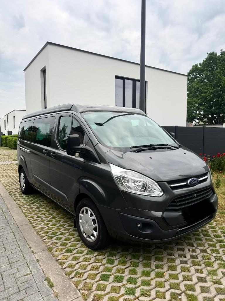 Ford Transit Custom camper, Auto's, 4 deurs, Stof, Euro 6, Grijs