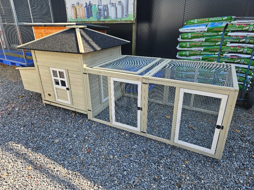 nieuw konijn / kippenhok met ruime ren 290cm, Dieren en Toebehoren, Pluimvee | Toebehoren, Ophalen, Nieuw