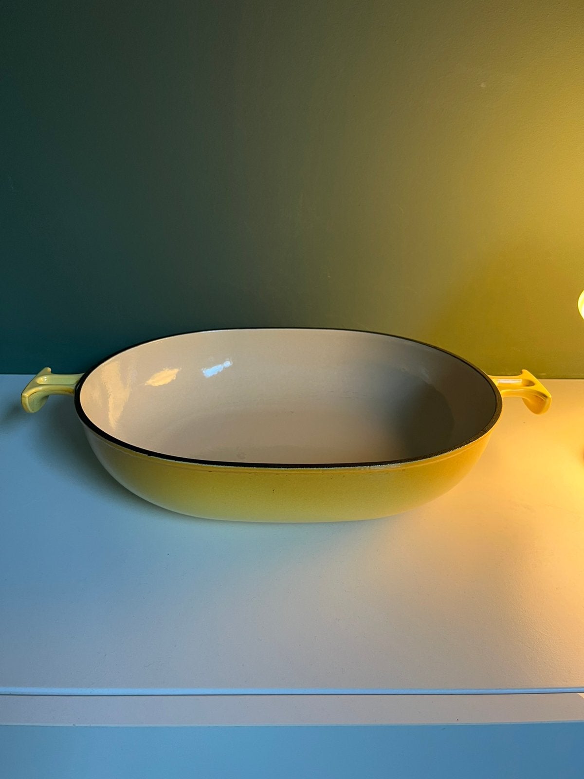 LE CREUSET PLAT en fonte émaillée, Enlèvement ou Envoi, Comme neuf, Fonte, Le Creuset
