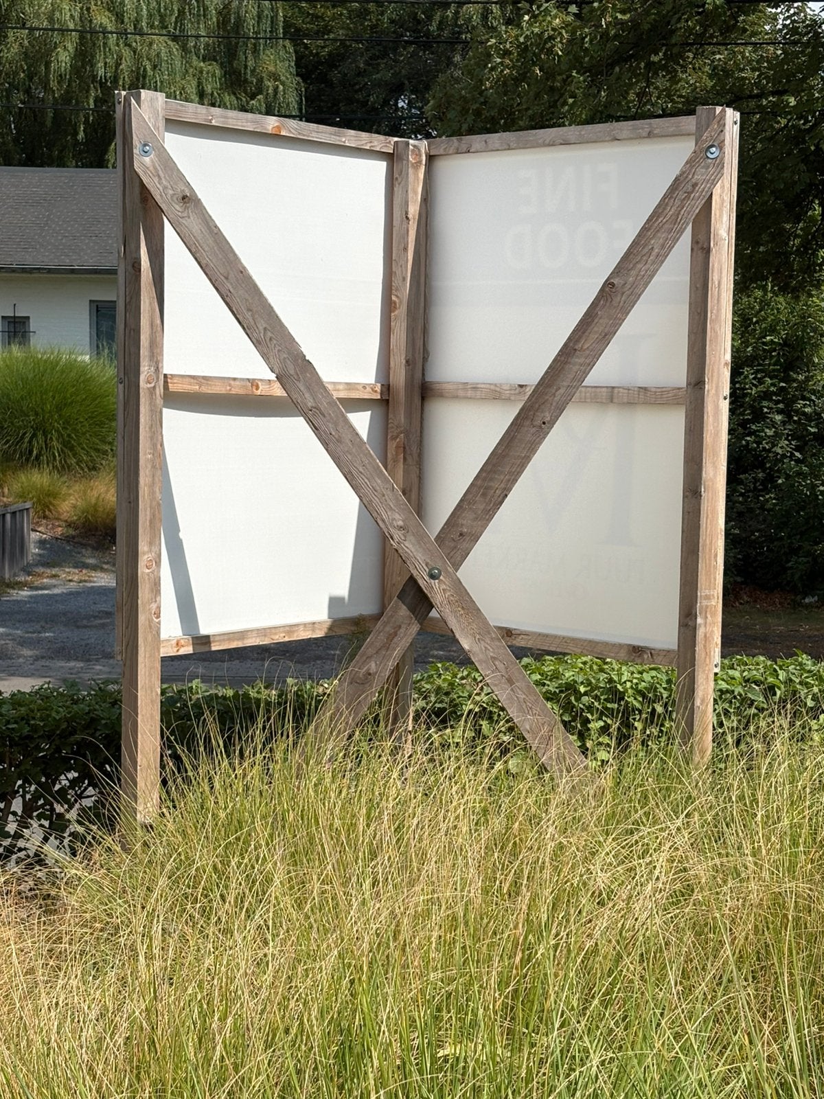 Panneau publicitaire, Enlèvement, Comme neuf, Bois