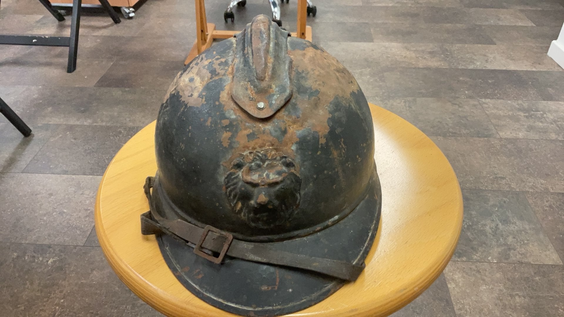 Belgische rijkswacht helm 1914, Collections, Enlèvement ou Envoi, Gendarmerie