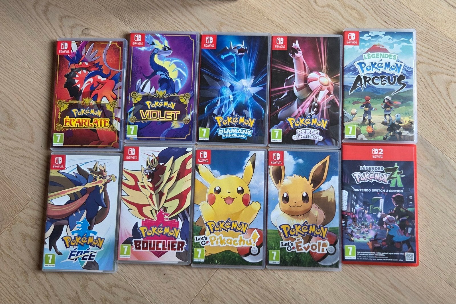 Nintendo switch + 10 jeux pokemon