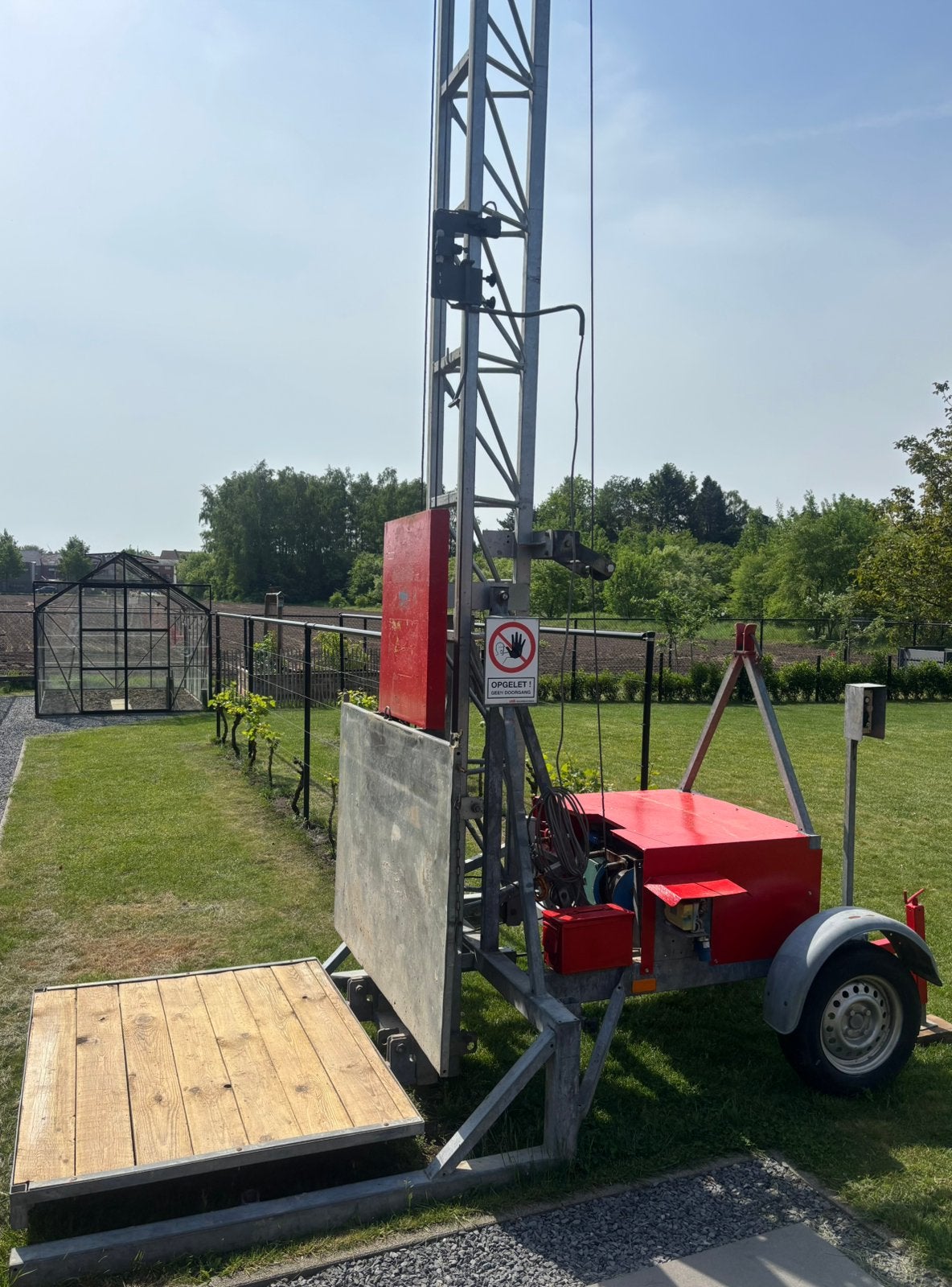 Bouwlift, Enlèvement, Comme neuf, Ascenseur de chantier