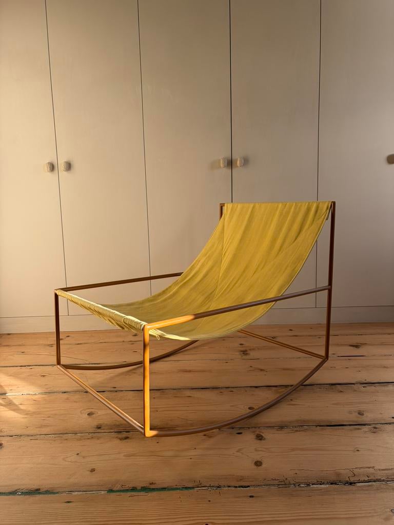 Rocking chair Muller Van Severen, Enlèvement, Comme neuf, Tissus