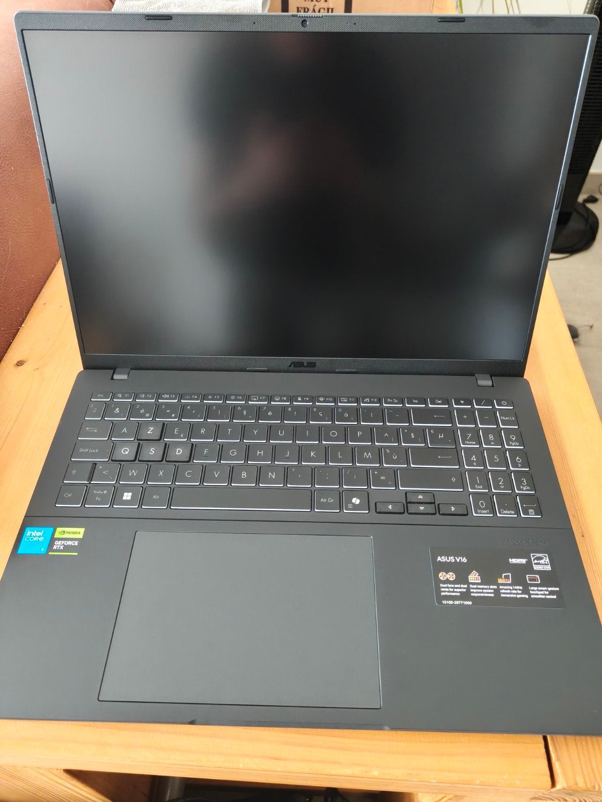 ASUS V16 game laptop nieuw ongebruikt, ASUS, Enlèvement, Gaming, SSD