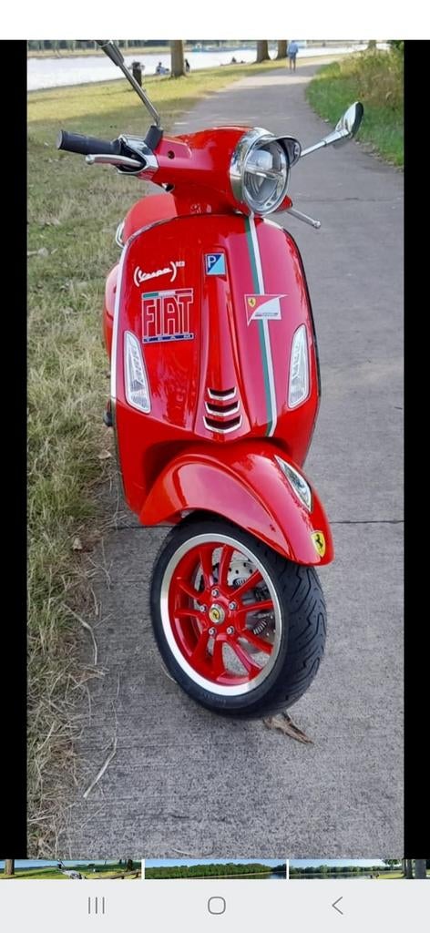 Vespa Primavera Red 125cc série spéciale collector, Vélos & Vélomoteurs, Scooters | Vespa