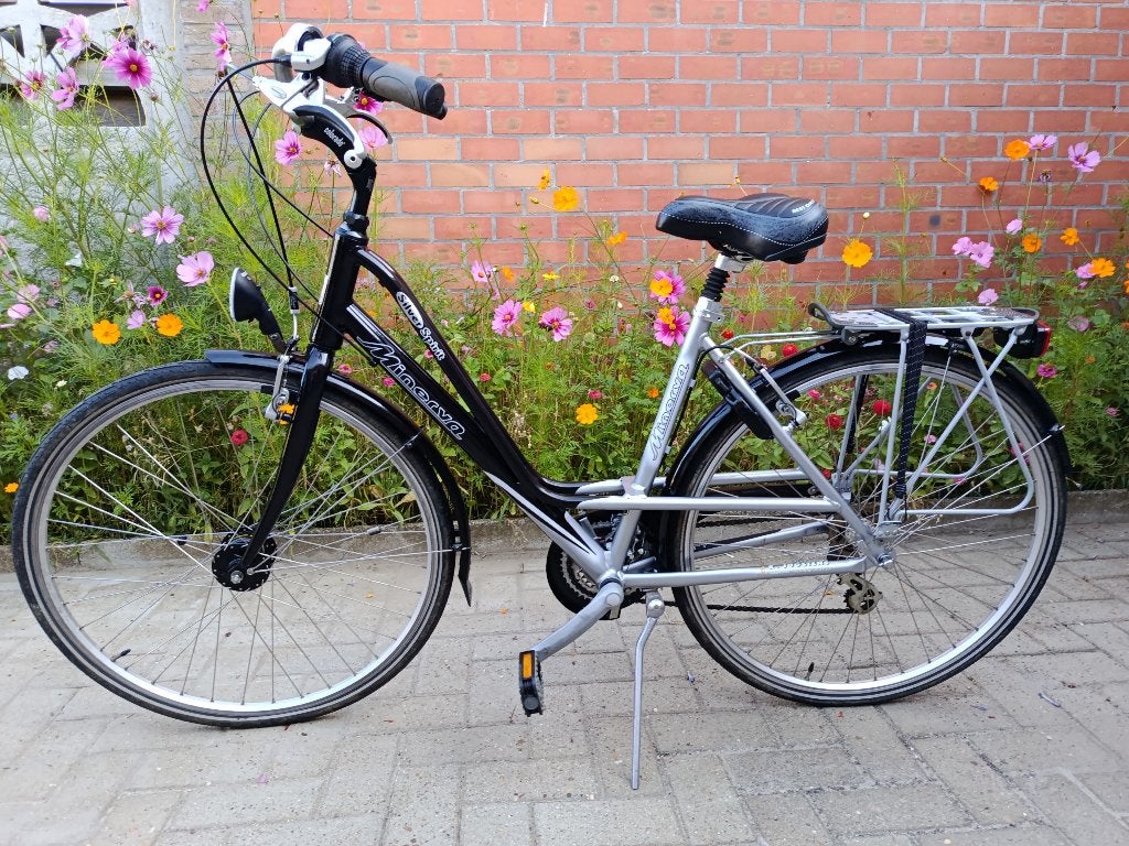 Minerva Silver Spirit in zeer goede staat maat 56, Velgrem, Versnellingen, 56 cm of meer, Zo goed als nieuw
