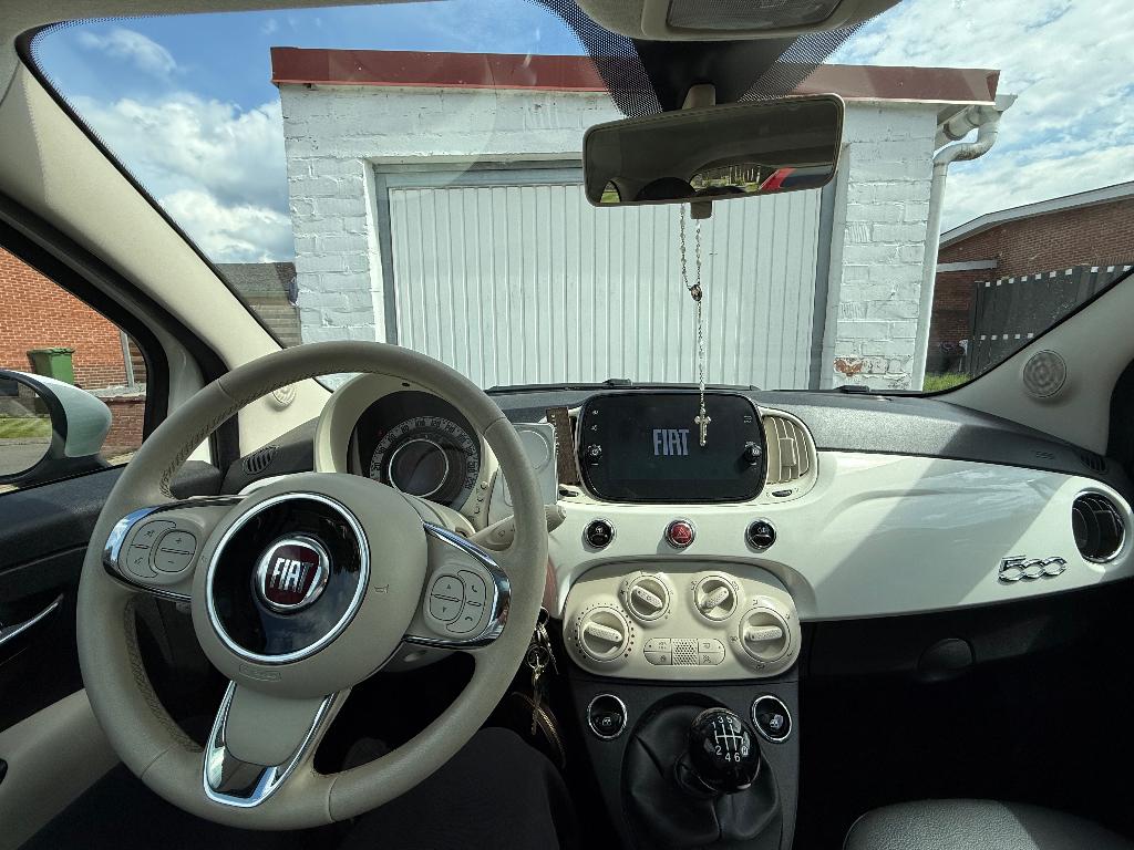 Fiat 500 dolcevita, Voorwielaandrijving, 4 zetels, Beige, Leder en Stof