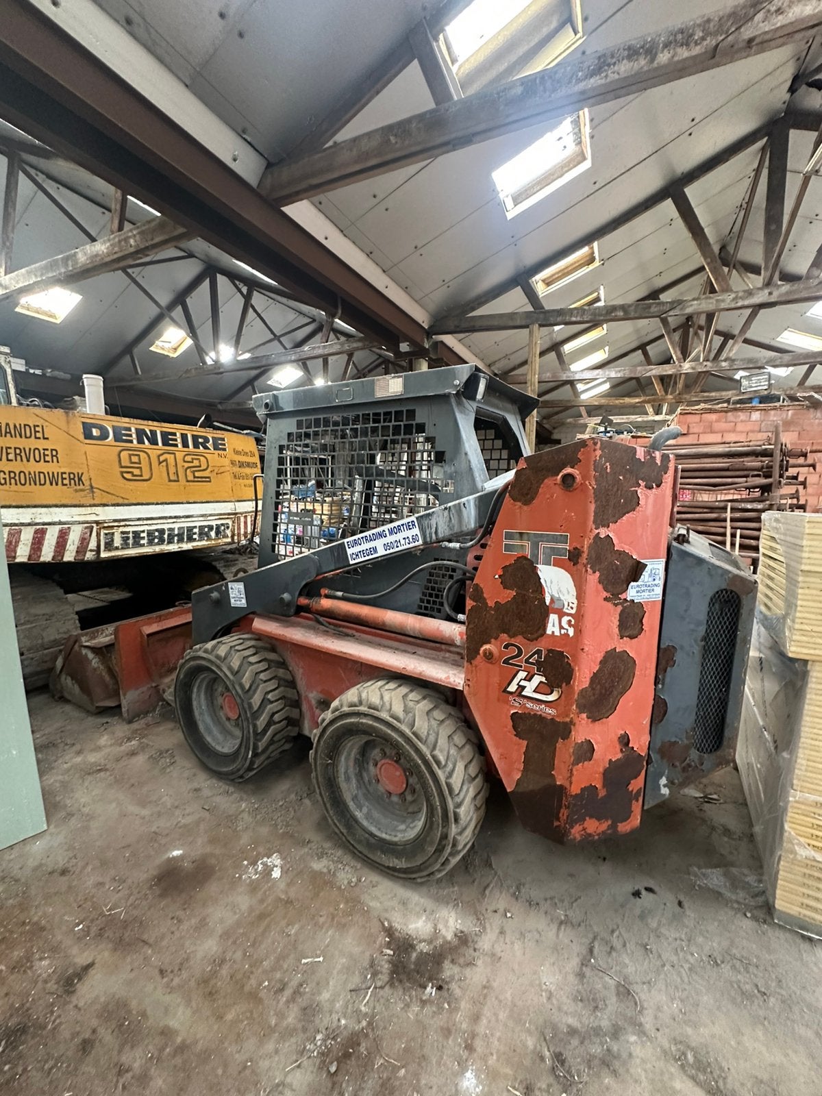 Graafmachine, Ophalen