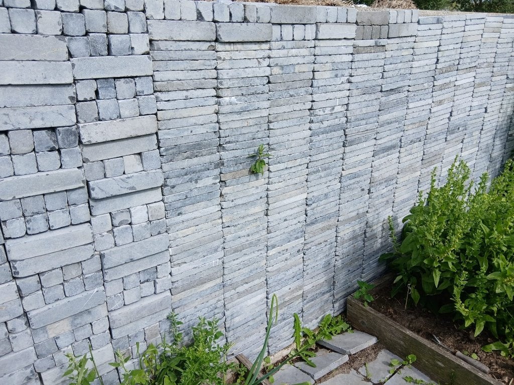 NIEUWE TEGELS in Blauwsteen 20x20x2,5, Tuin en Terras, Ophalen