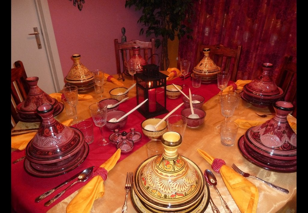 Service de table oriental 16 personnes 4 couleurs, Antiquités & Art, Enlèvement