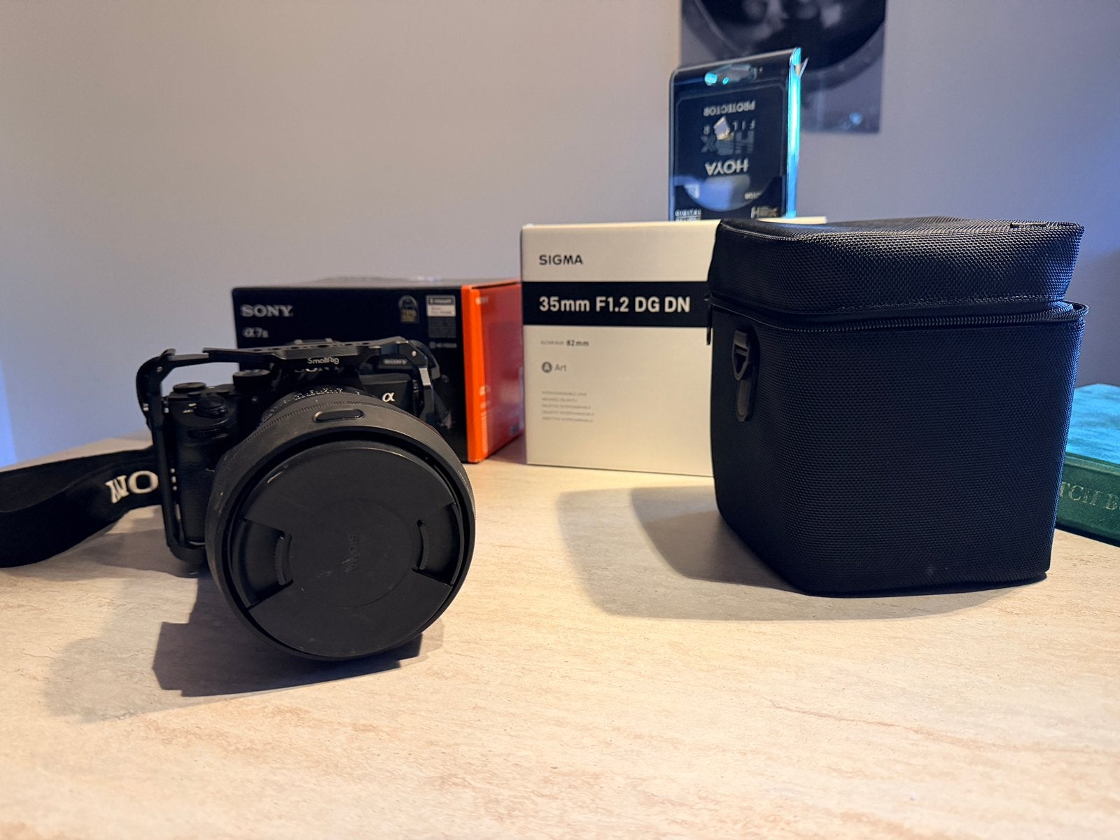 sony a7iii met sigma 35mm f1.2 ART DG DN lens, Audio, Tv en Foto, Ophalen, Zo goed als nieuw