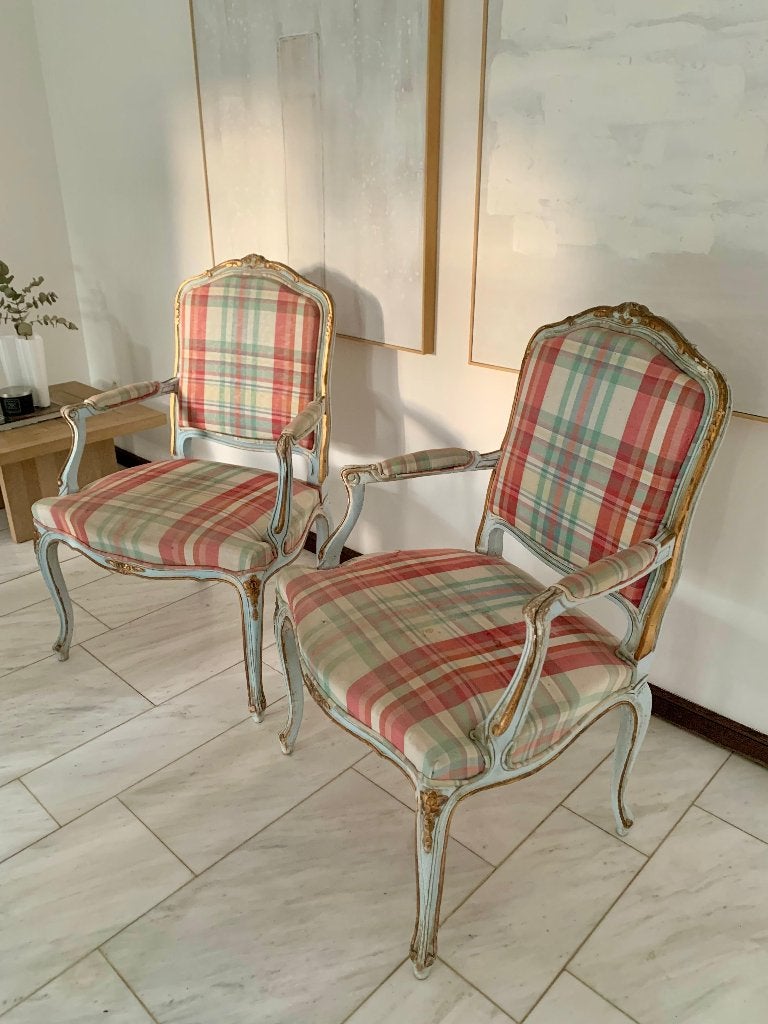 Deux fauteuils/chaises classiques de style Louis XV, Lodewijk XV-stijl, Autres couleurs, Deux, Enlèvement
