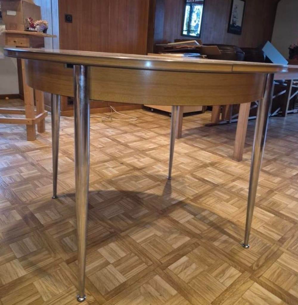 Vintage unieke mid-century uitschuifbare tafel, Huis en Inrichting, Ophalen