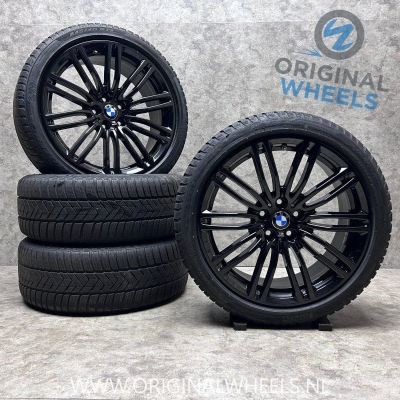 19 inch originele velgen + winterbanden BMW 5 serie 664 M, Autos : Pièces & Accessoires, Pneus et Jantes, -, 19 pouces, Utilisé