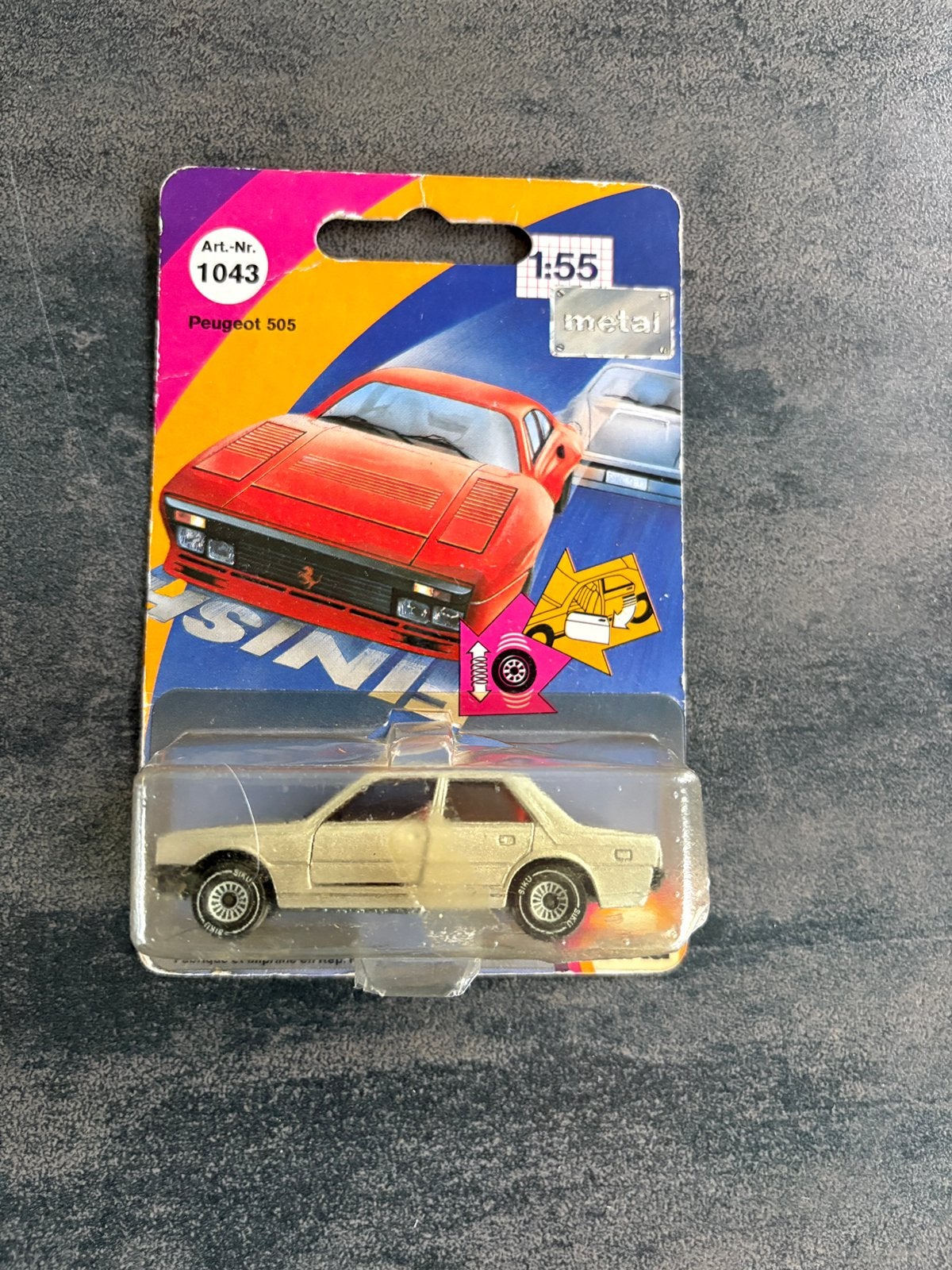 Siku Peugeot 505 zilver, Ophalen of Verzenden, Nieuw, Auto, SIKU