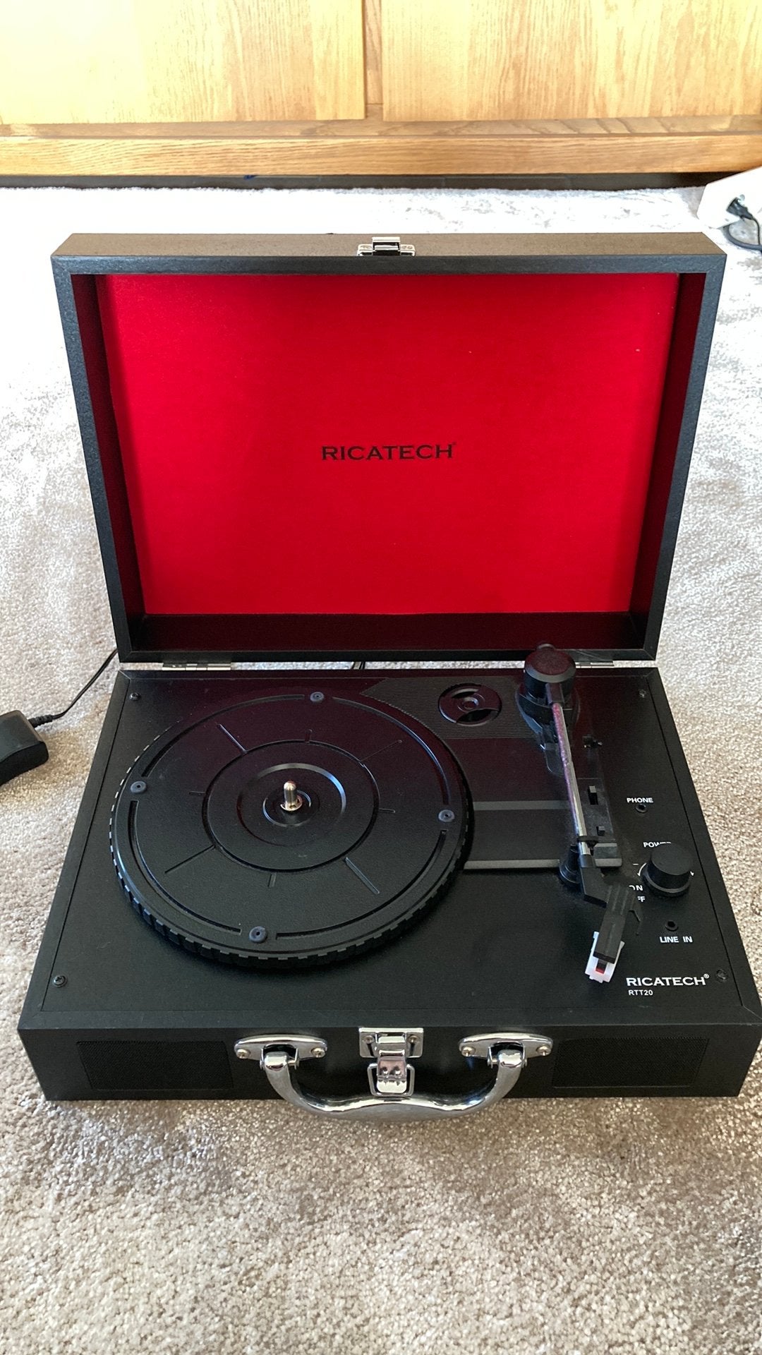 Kofferplatenspeler Ricatech, Audio, Tv en Foto, Ophalen, Gebruikt, Platenspeler, Overige merken