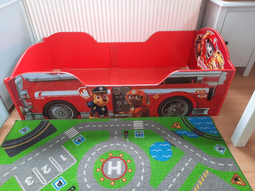 Kinderbed Paw Patrol, Ophalen, 70 tot 85 cm, Zo goed als nieuw, Minder dan 140 cm