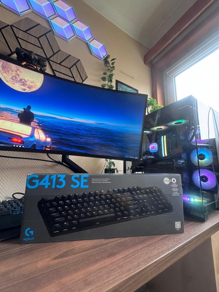 Logitech G413 SE AZERTY België, Gaming toetsenbord, Azerty, Ophalen of Verzenden, Zo goed als nieuw