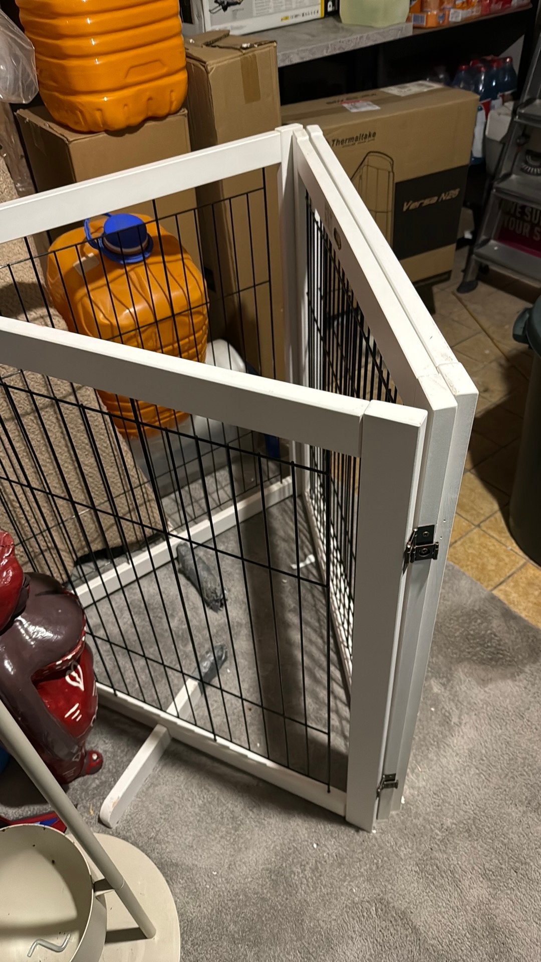 Afsluitrek voor hond gratis af te halen dringend!, Animaux & Accessoires, 65 à 100 cm, Enlèvement, Utilisé, Chenil chien