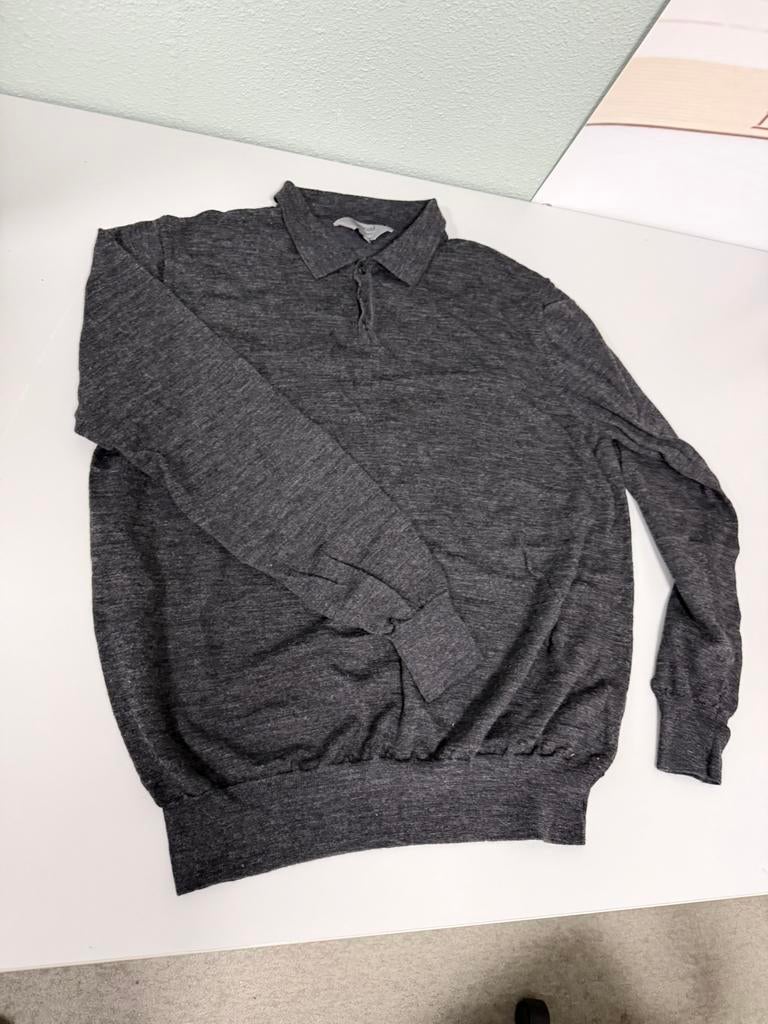 Gilet polo en laine mérinos Hayward Mount Street XXL gris, Enlèvement ou Envoi, Comme neuf, Autres tailles, Gris