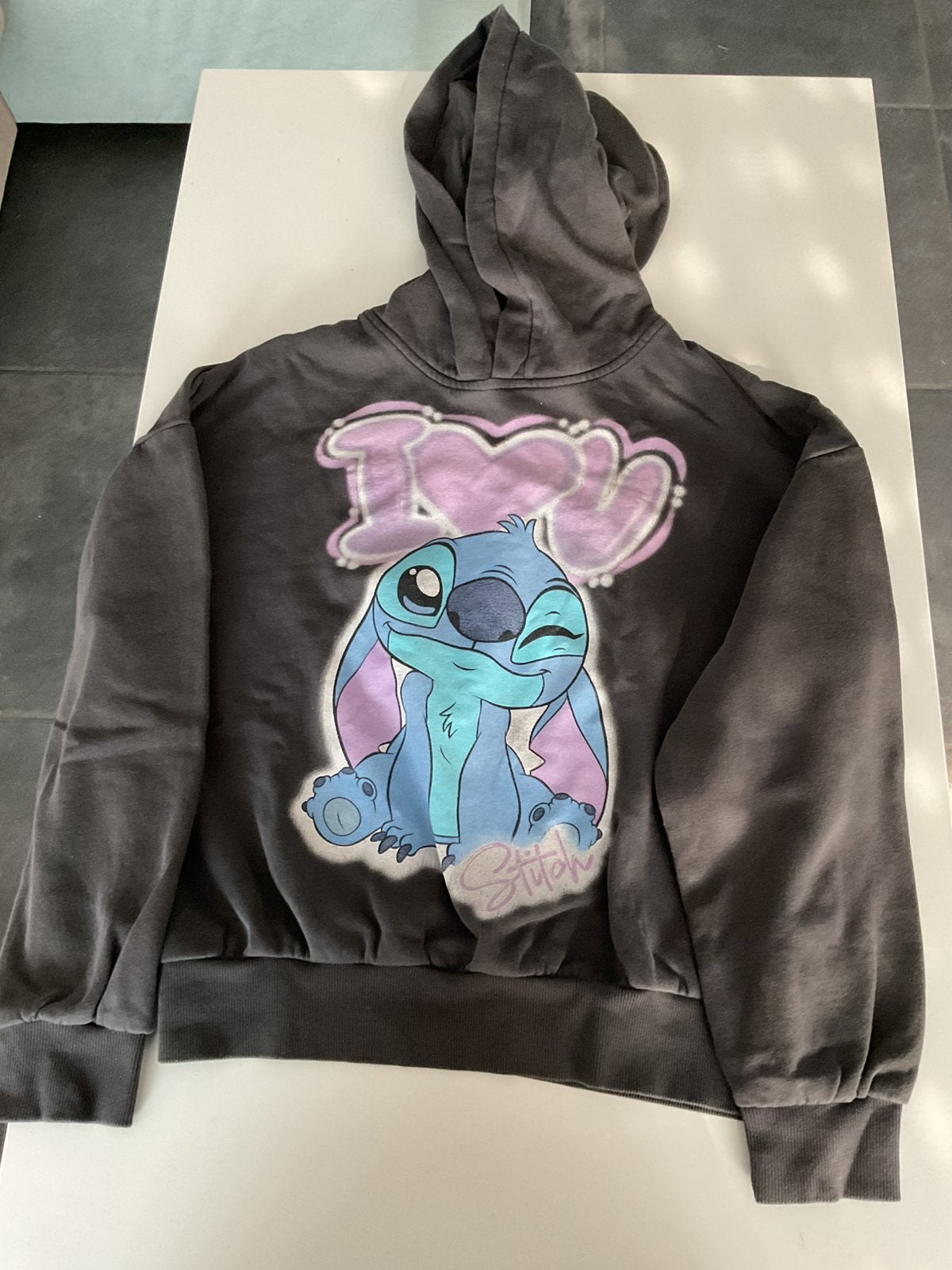 Oversized hoodie met print Lilo & Stitch (maat 146/152), Kinderen en Baby's, Kinderkleding | Maat 146, Ophalen of Verzenden, Zo goed als nieuw