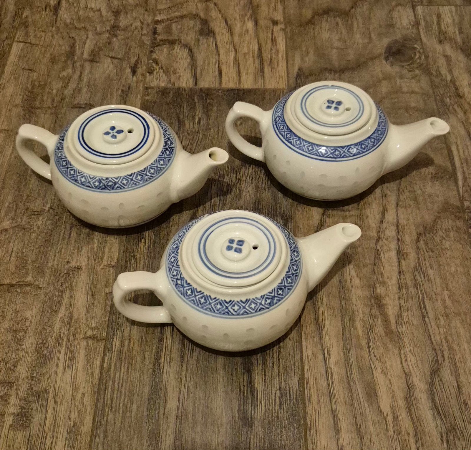 3 Chinees thé pot van porselein, Antiek en Kunst, Antiek | Servies compleet, Ophalen