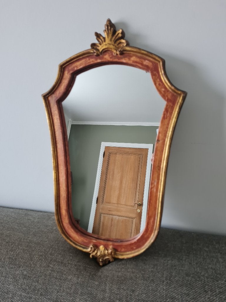 sierlijke vintage spiegel – barok/rococo stijl, Antiek en Kunst, Antiek | Spiegels, Ophalen of Verzenden