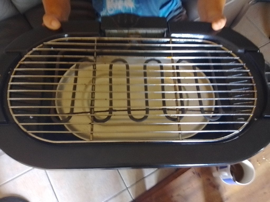 Een elektrische grill, Tuin en Terras, Elektrische barbecues, Ophalen, Zo goed als nieuw, Overig